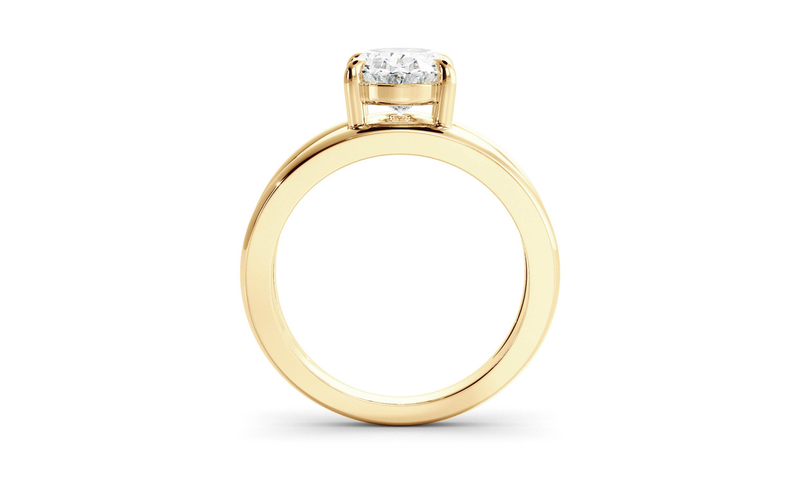 Oval Signature Double Band Ring