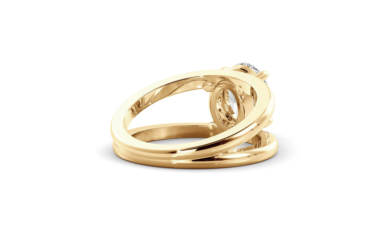 Oval Signature Double Band Ring