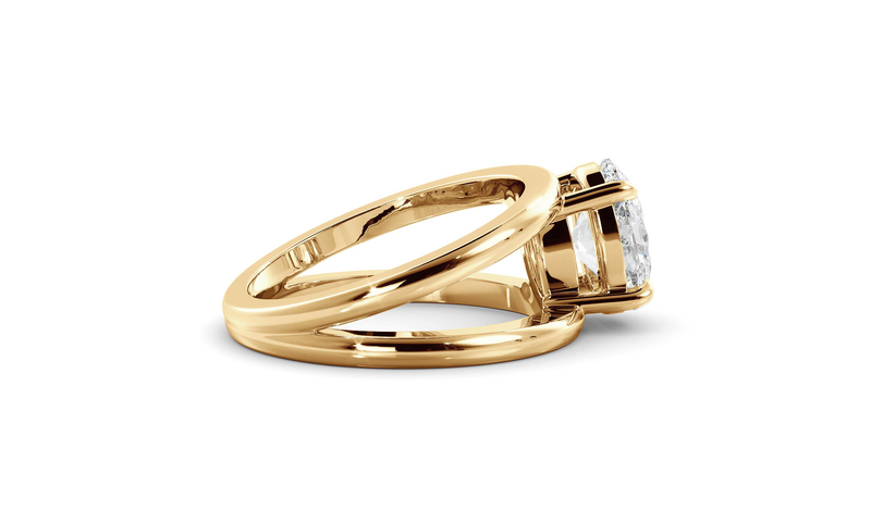 Oval Signature Double Band Ring