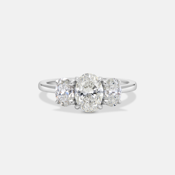 1.00ct Oval Trilogy