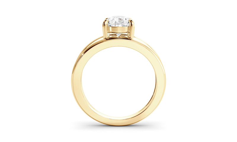 Pear Signature Double Band Ring