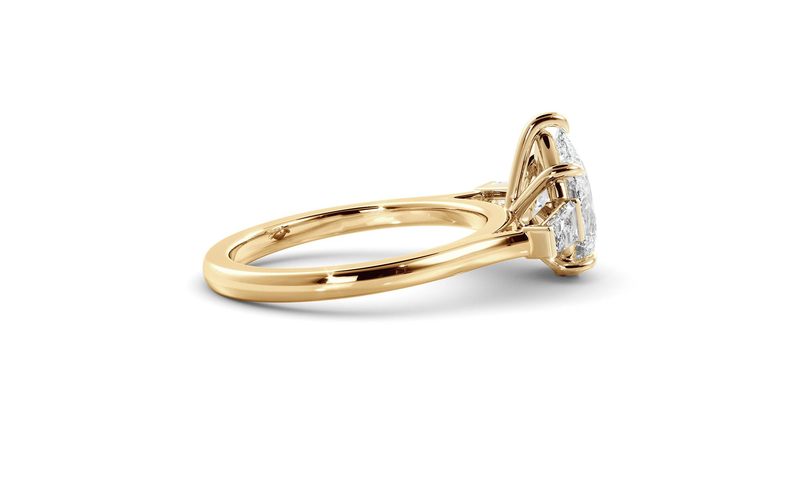 Pear Lyra Ring