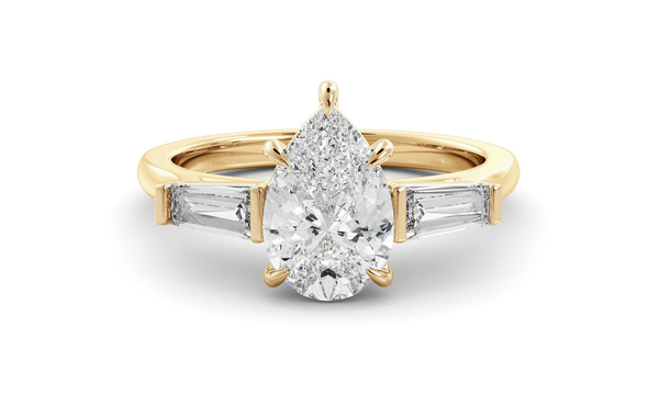 Pear Lyra Ring