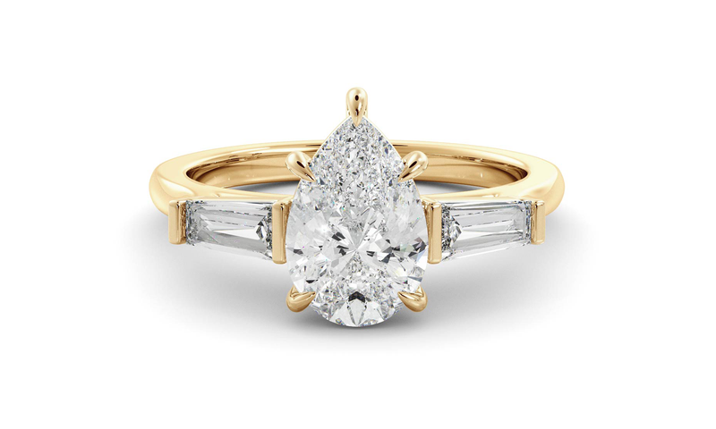 Pear Lyra Ring