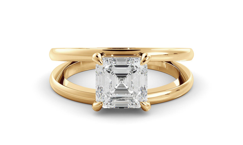 Asscher Signature Double Band Ring