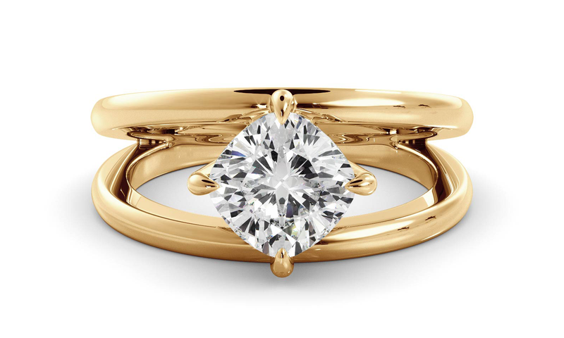 Cushion Signature Double Band Ring