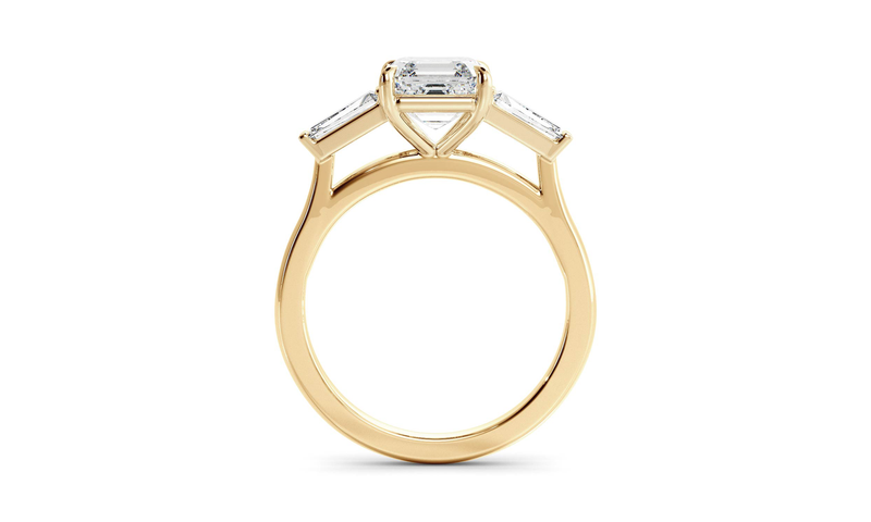 Asscher Lyra Ring