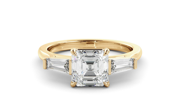 Asscher Lyra Ring