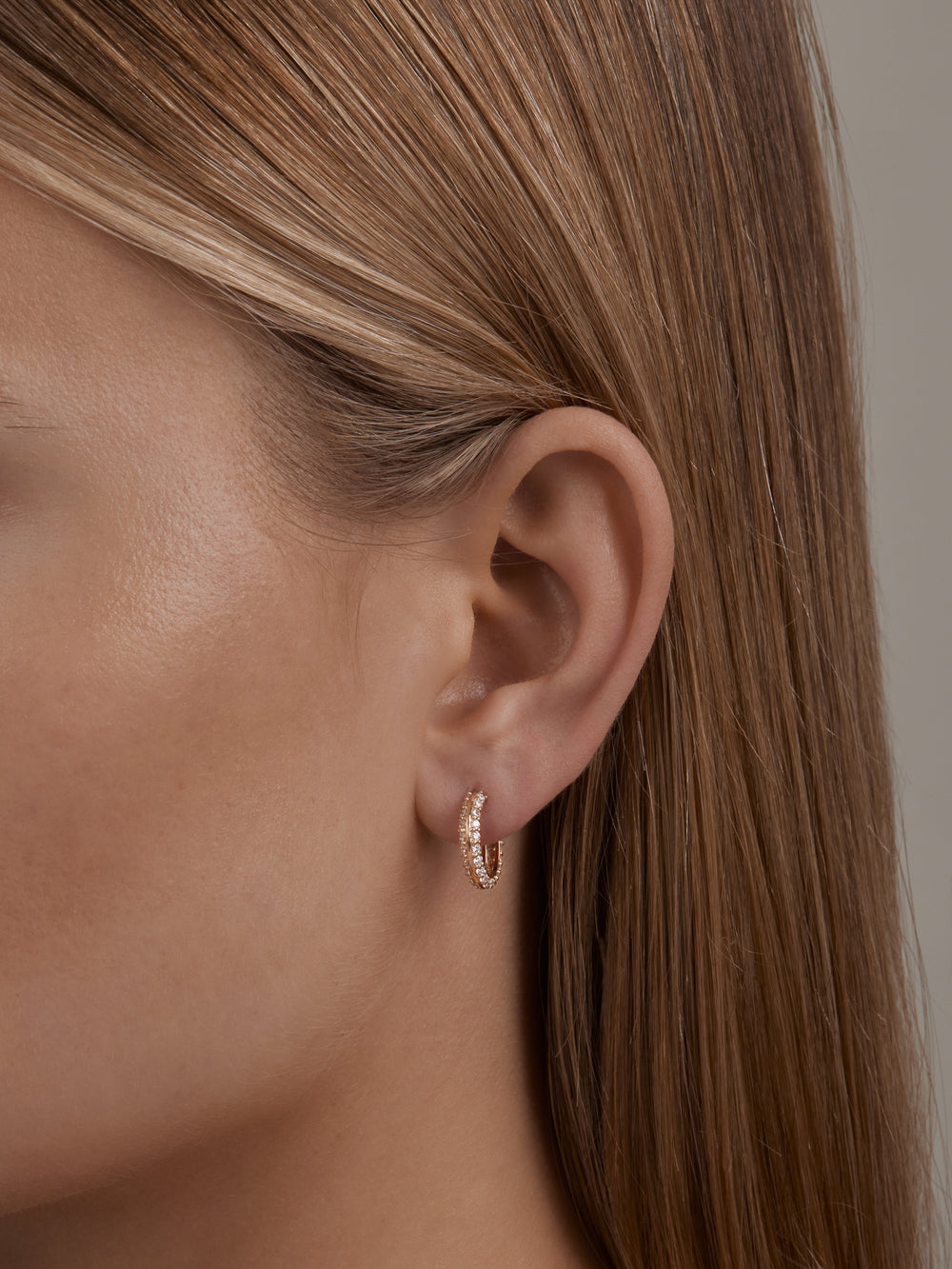 Diamond Knife Edge Hoops - View 