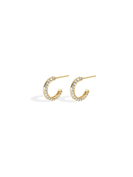 Diamond Knife Edge Hoops