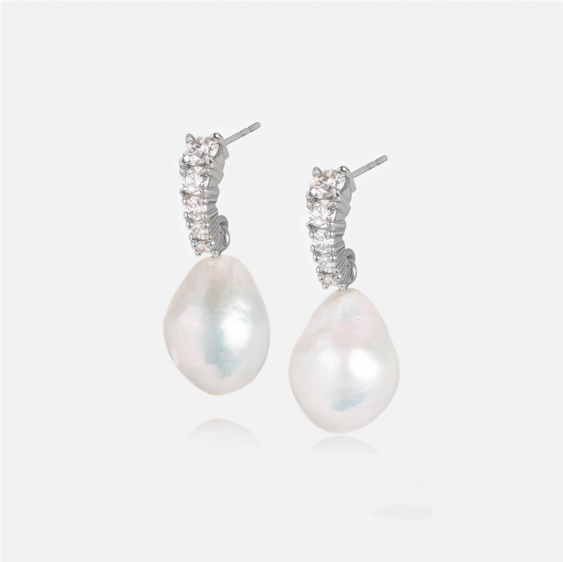 Vermeer Pearl Diamond Earrings