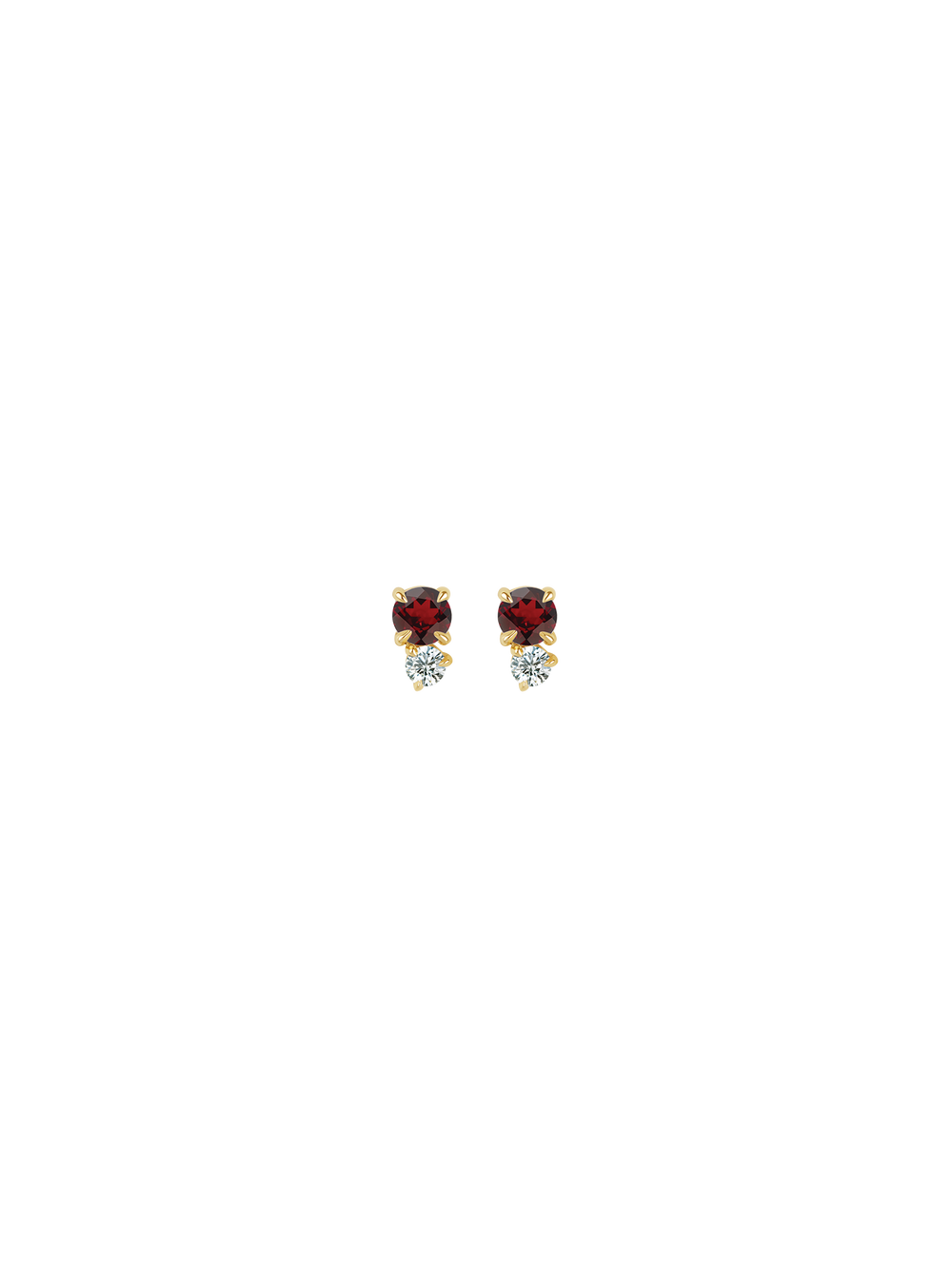 Duo Gem Studs - View 