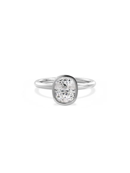 Elongated Cushion Signature Bezel Solitaire