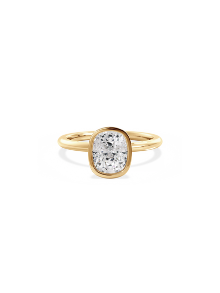 Elongated Cushion Signature Bezel Solitaire