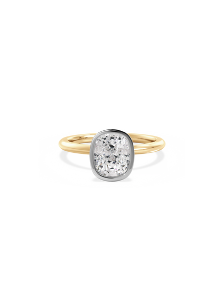 Elongated Cushion Signature Bezel Solitaire