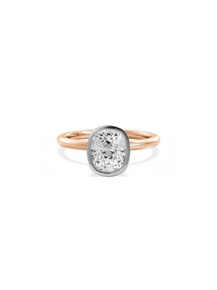 Elongated Cushion Signature Bezel Solitaire