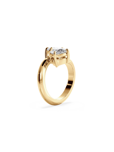 Elongated Cushion Jean Toi et Moi Ring