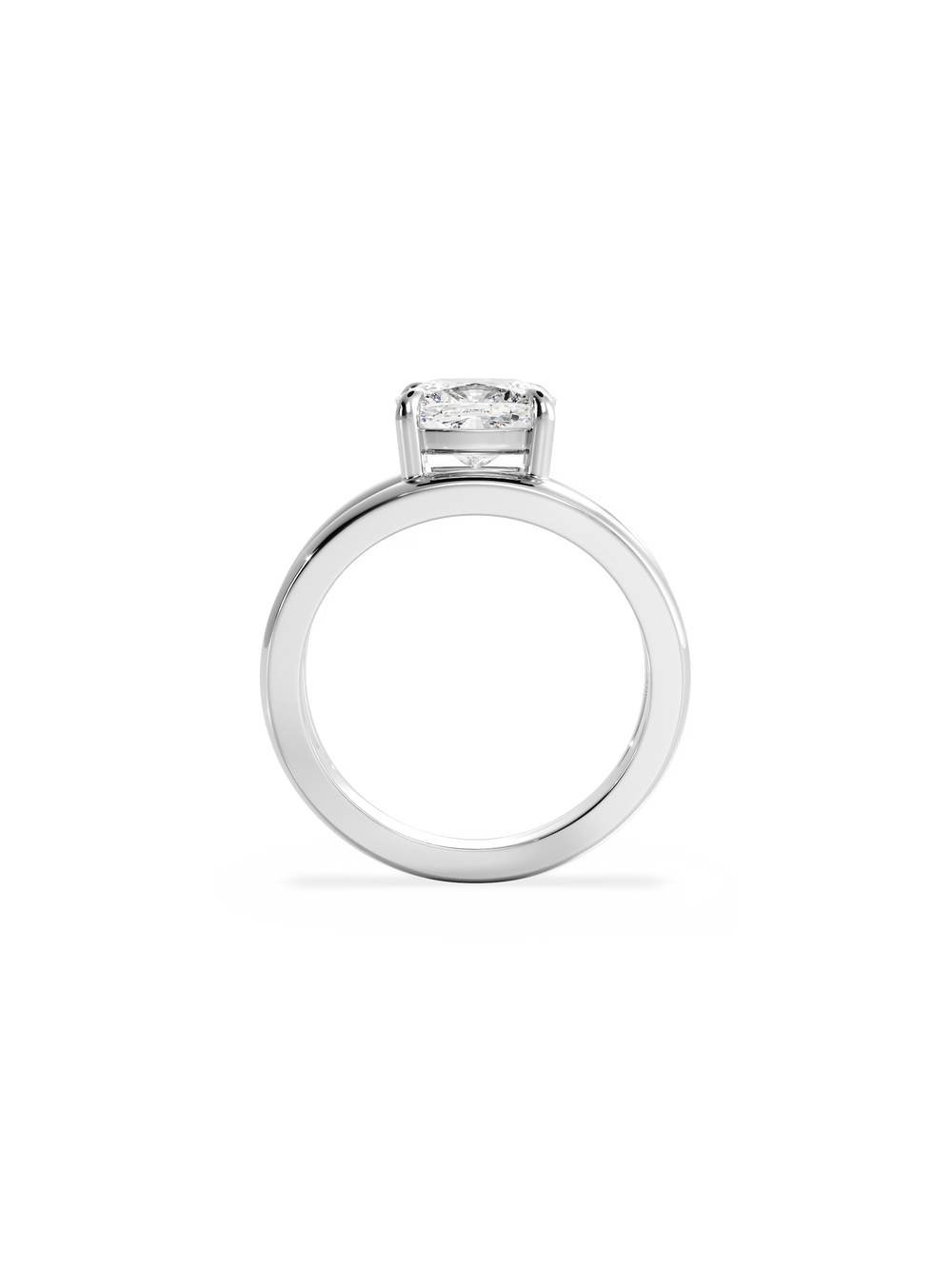 Elongated Cushion Signature Double Band Ring - View 