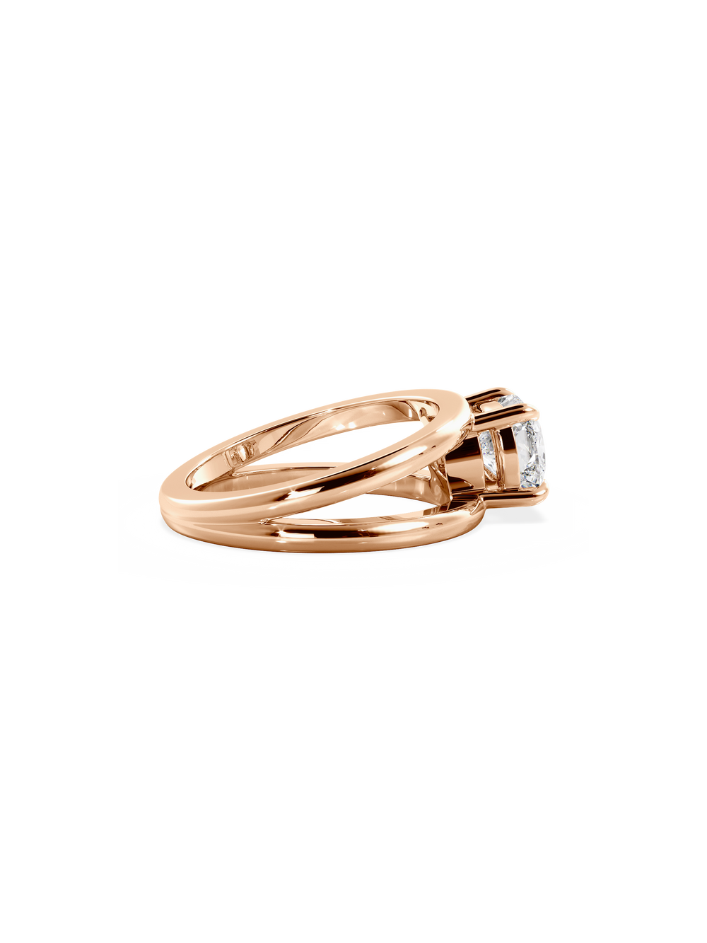 Elongated Cushion Signature Double Band Ring - View 