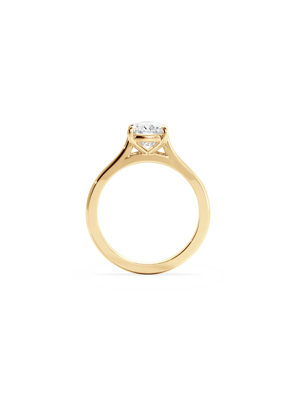 Elongated Cushion Classic Solitaire - View 