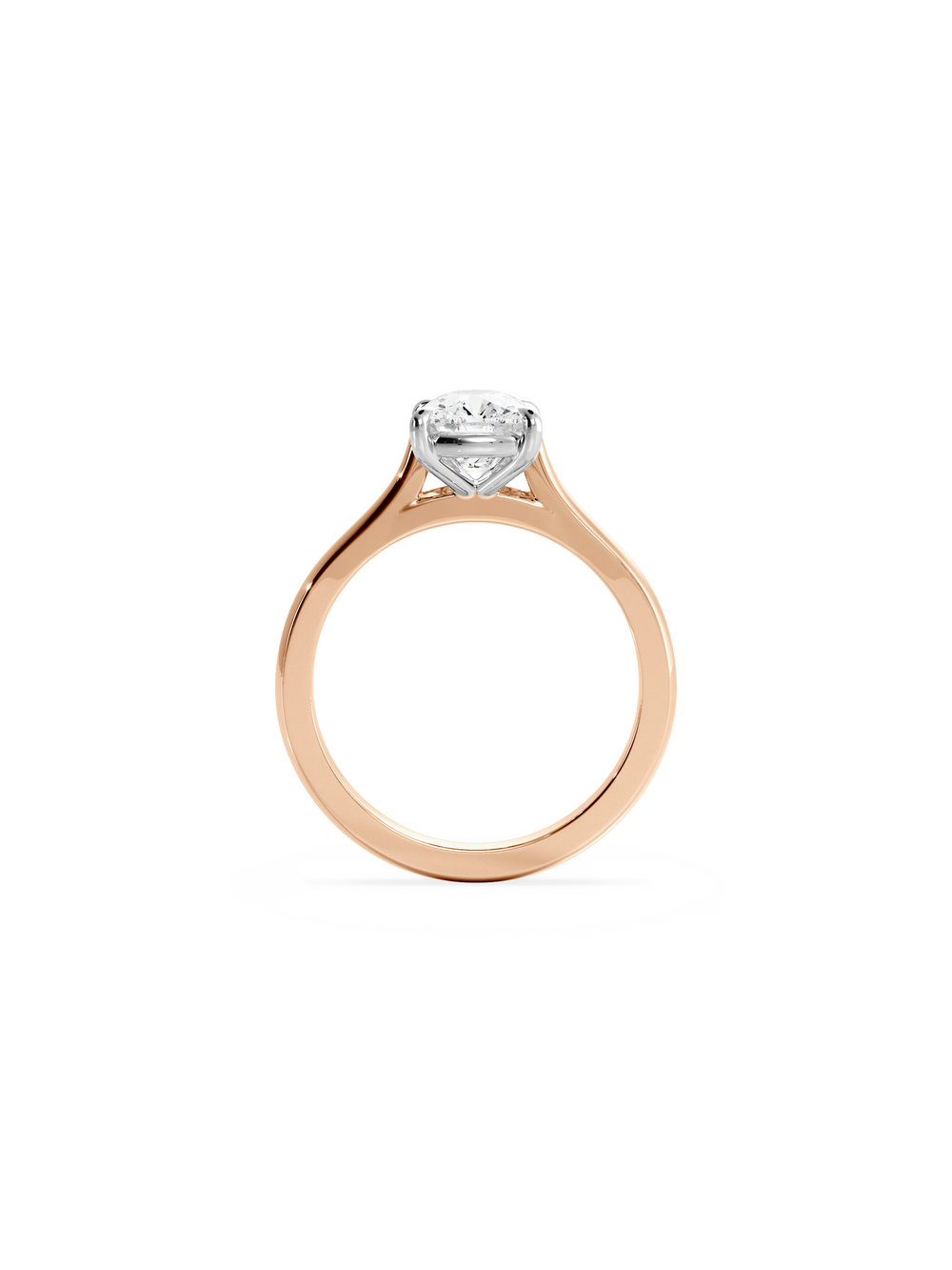 Elongated Cushion Classic Solitaire - View 