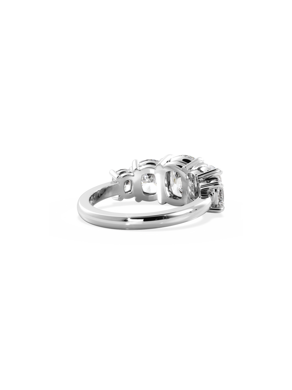 Elongated Cushion Signature Five-Stone Ring - View 