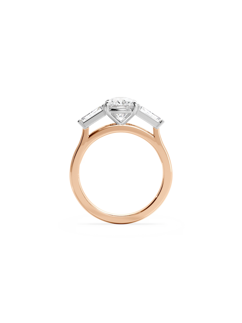 Elongated Cushion Lyra Ring