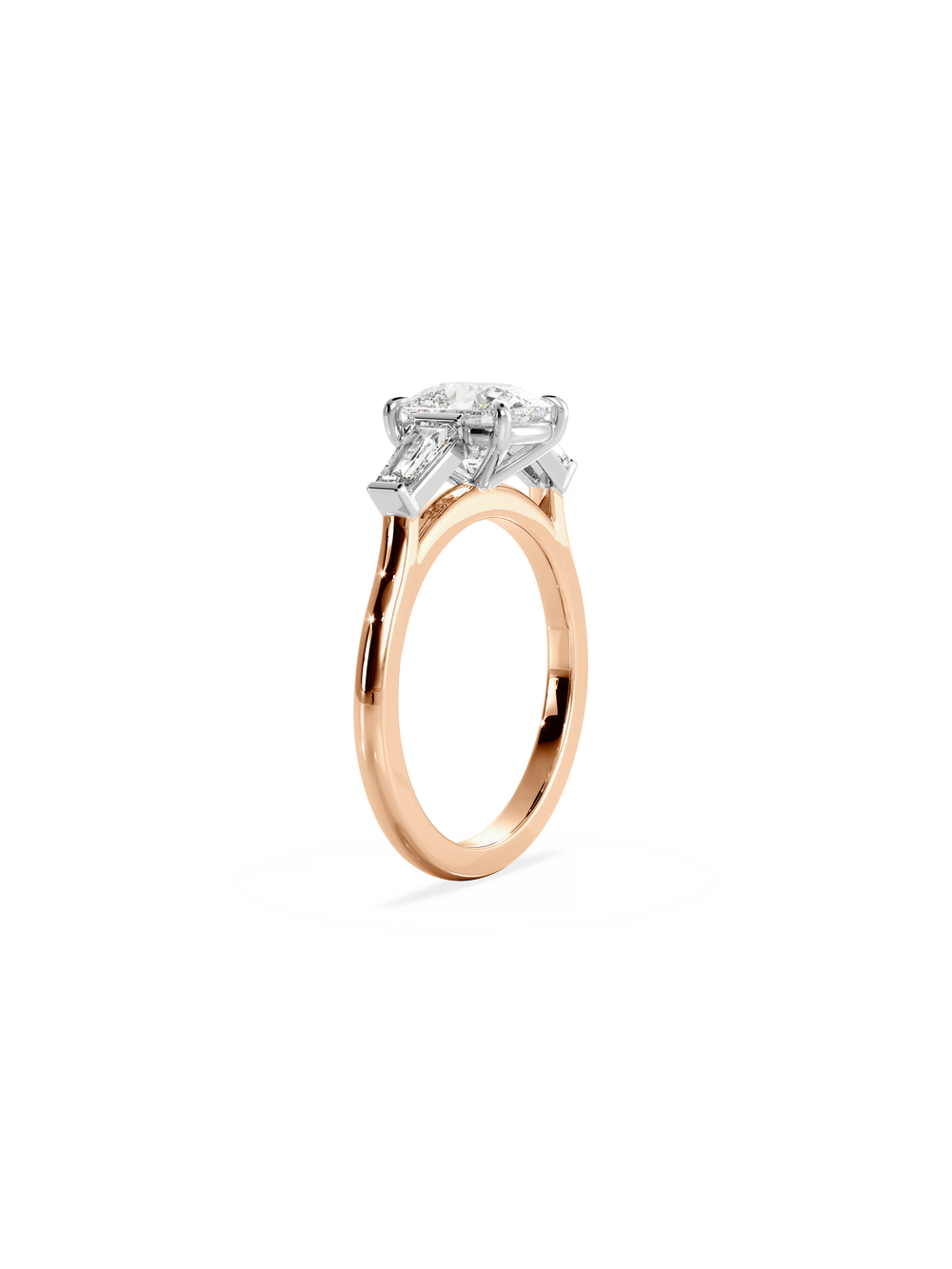 Elongated Cushion Lyra Ring - View 