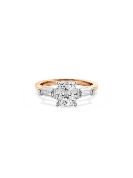 Elongated Cushion Lyra Ring