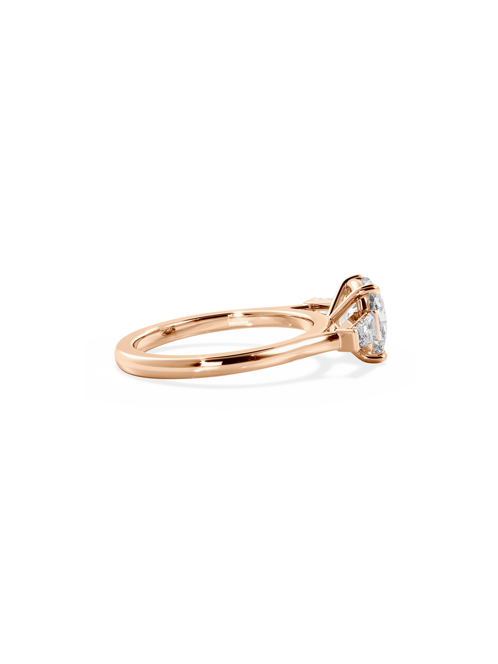 Elongated Cushion Lyra Ring - View 