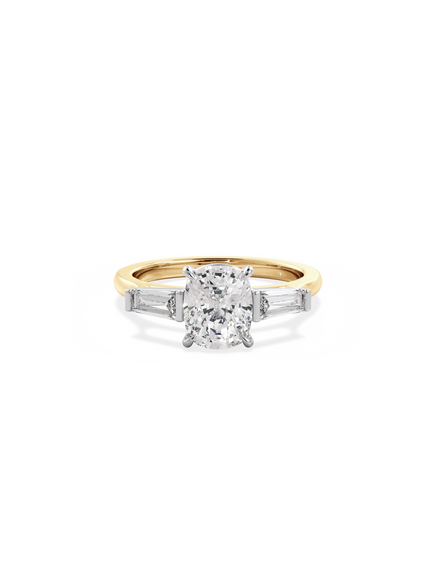 Elongated Cushion Lyra Ring