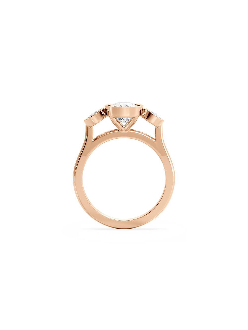 Elongated Cushion Bezel Cosmic Trio - View 