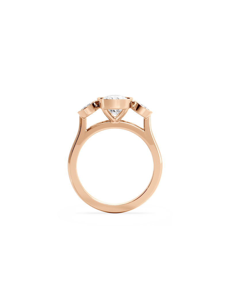 Elongated Cushion Bezel Cosmic Trio