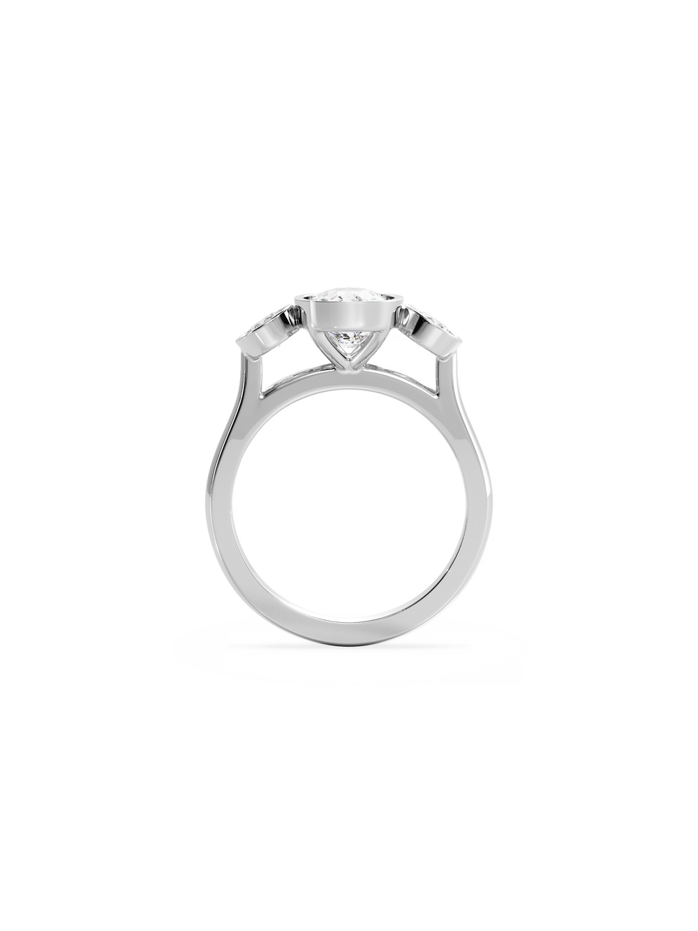 Elongated Cushion Bezel Cosmic Trio - View 