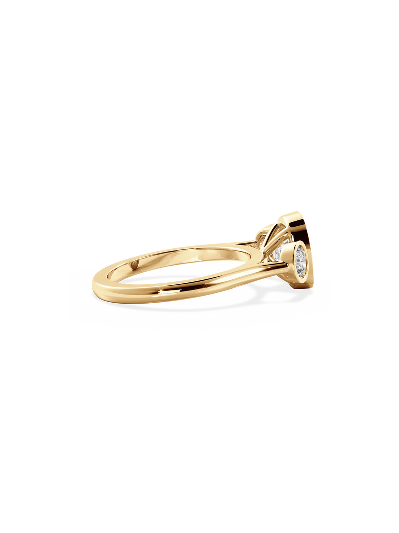 Elongated Cushion Bezel Cosmic Trio