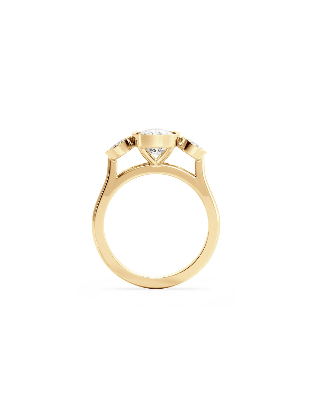 Elongated Cushion Bezel Cosmic Trio - View 