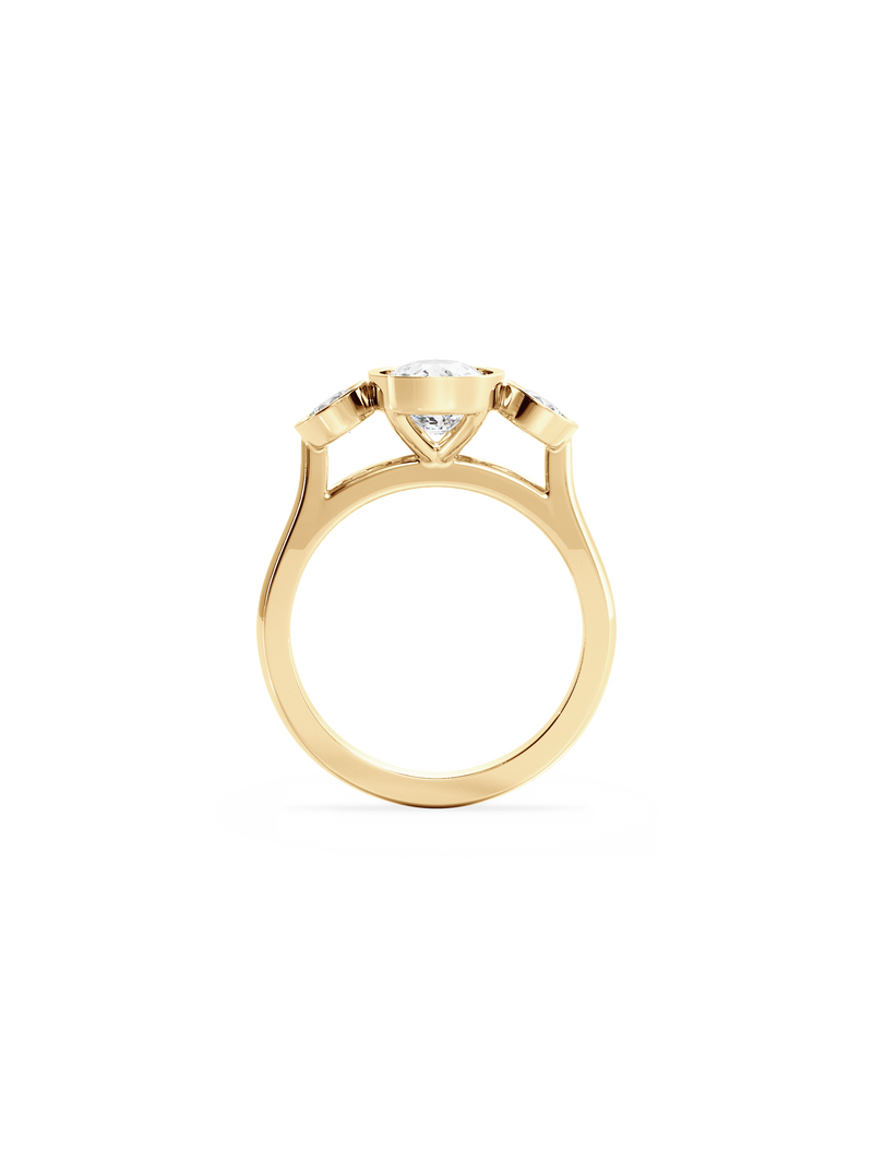 Elongated Cushion Bezel Cosmic Trio
