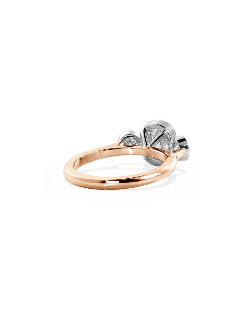 Elongated Cushion Bezel Cosmic Trio