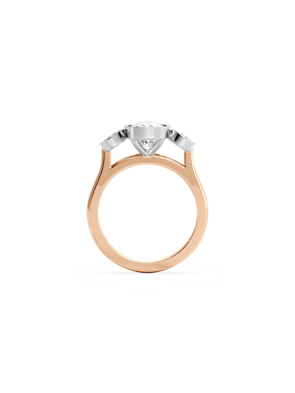 Elongated Cushion Bezel Cosmic Trio - View 