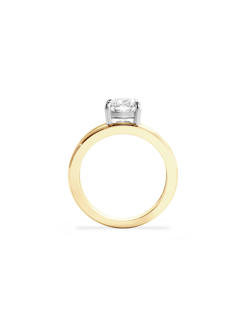 Elongated Cushion Signature Double Band Ring - View 