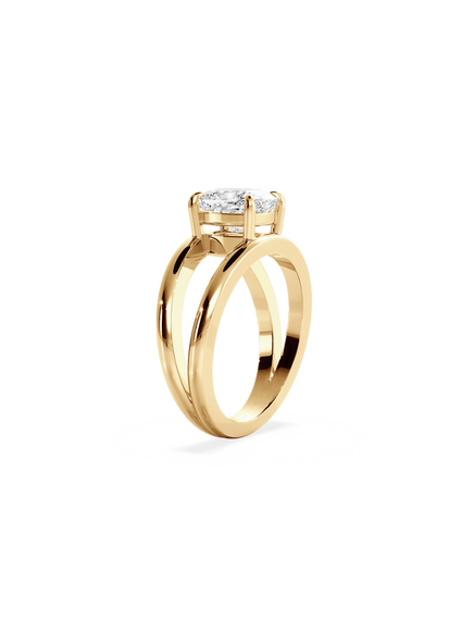 Elongated Cushion Signature Double Band Ring