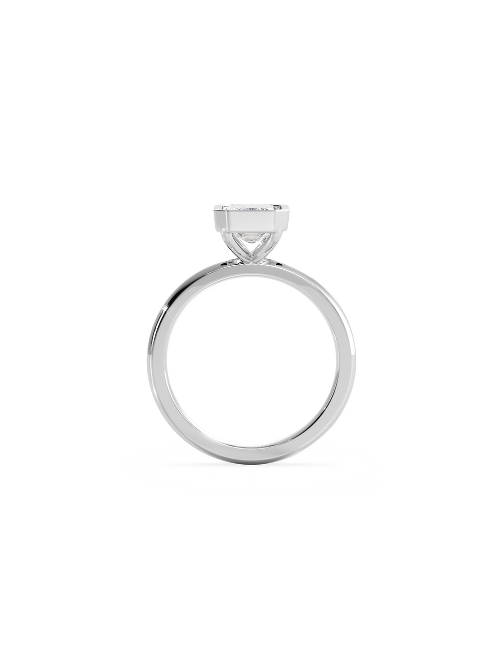 Emerald Signature Bezel Solitaire - View 