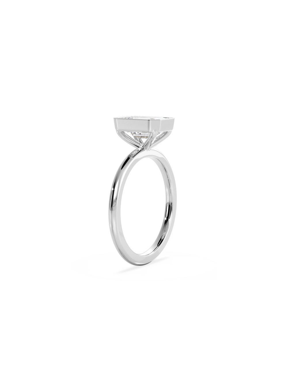 Emerald Signature Bezel Solitaire - View 