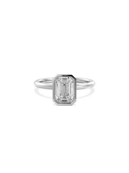 Emerald Signature Bezel Solitaire