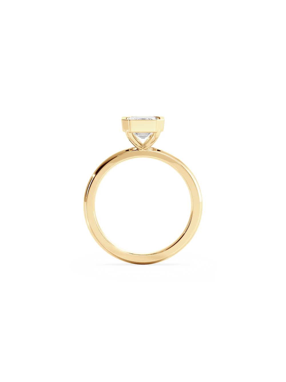 Emerald Signature Bezel Solitaire - View 