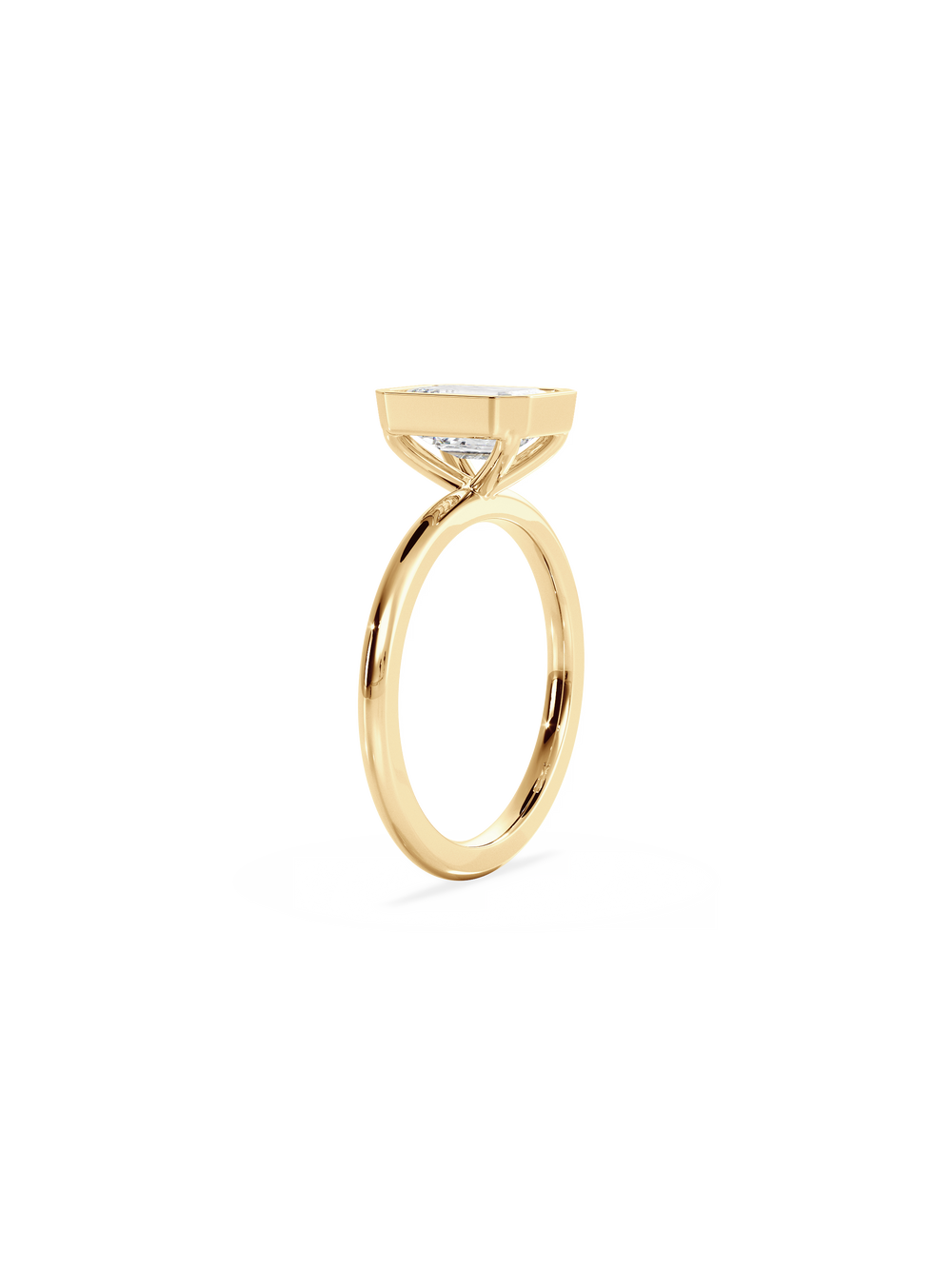 Emerald Signature Bezel Solitaire - View 