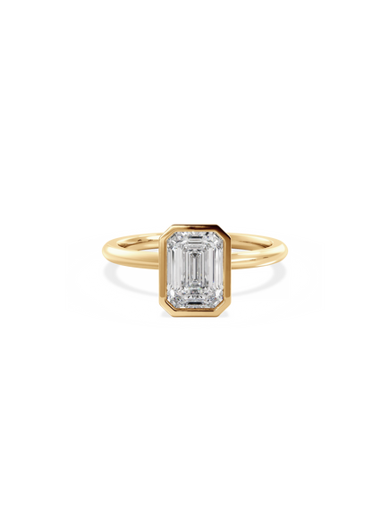 Emerald Signature Bezel Solitaire