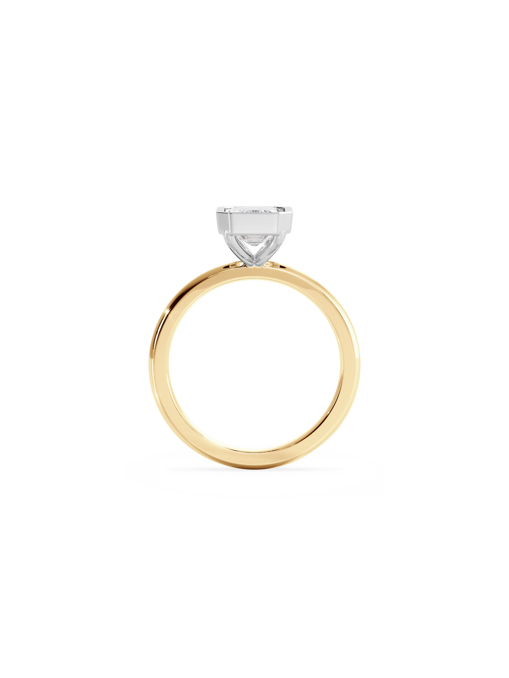 Emerald Signature Bezel Solitaire - View 