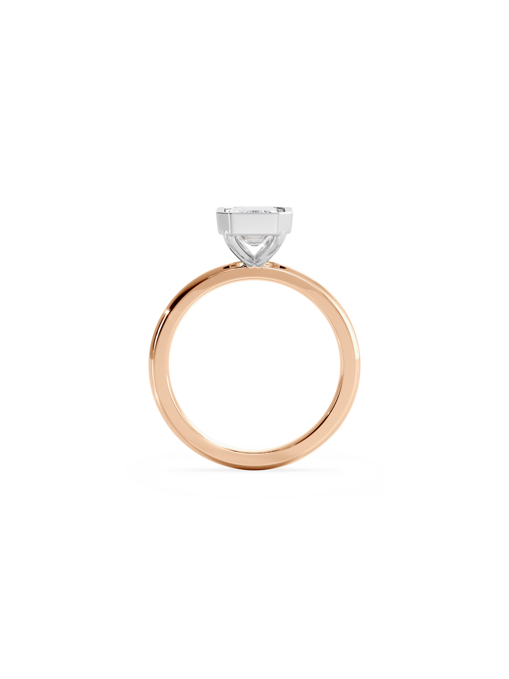Emerald Signature Bezel Solitaire - View 