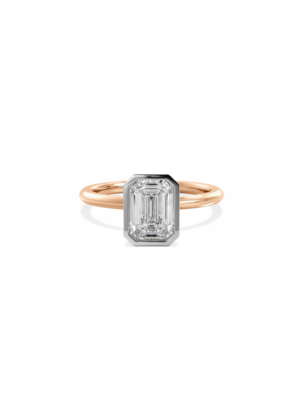 Emerald Signature Bezel Solitaire - View 